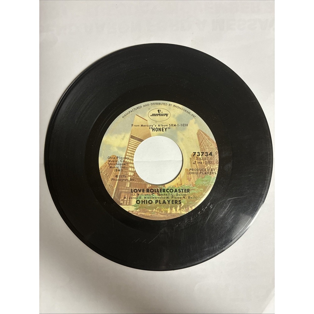 The Ohio Players 45 RPM Love Rollercoaster/ It's All Over Mercury Funk Soul 1975